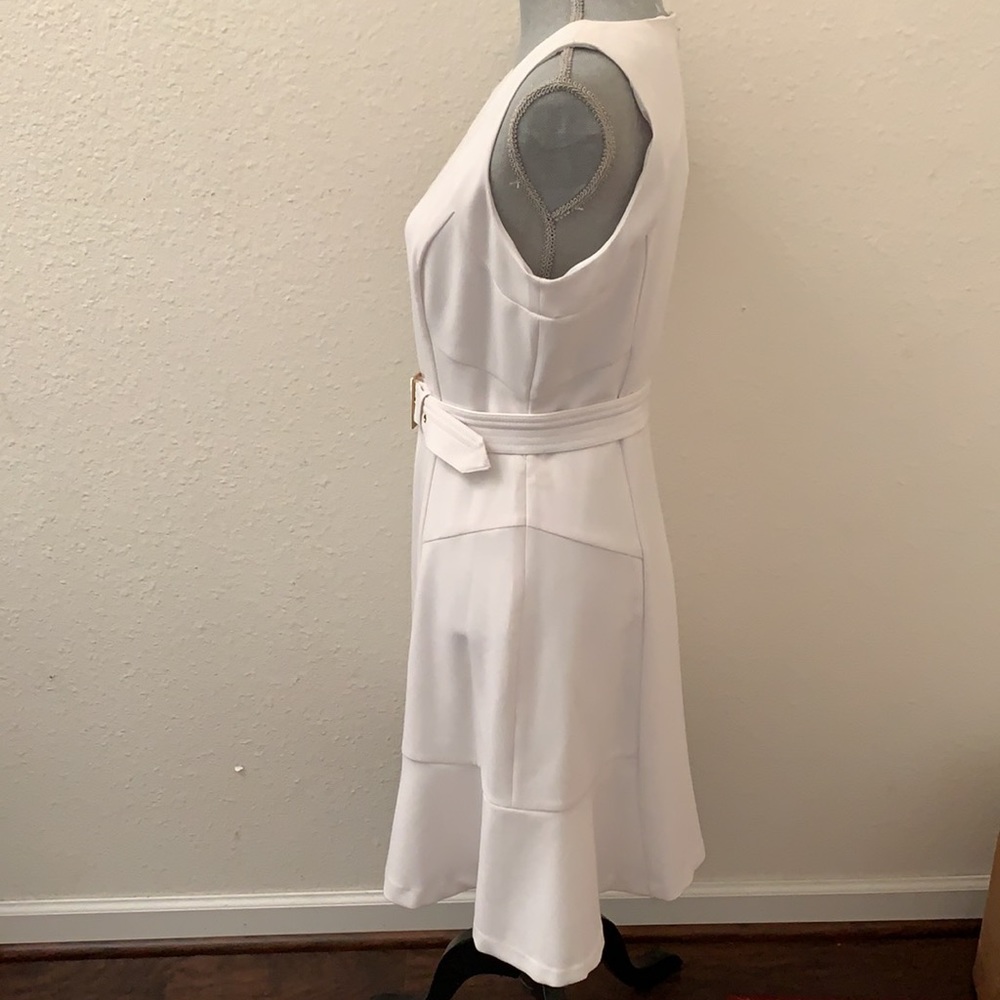 White House Black Market WHBM white dress 8 New NWT medium Sleeveless GORGEOUS - Picture 5 of 11